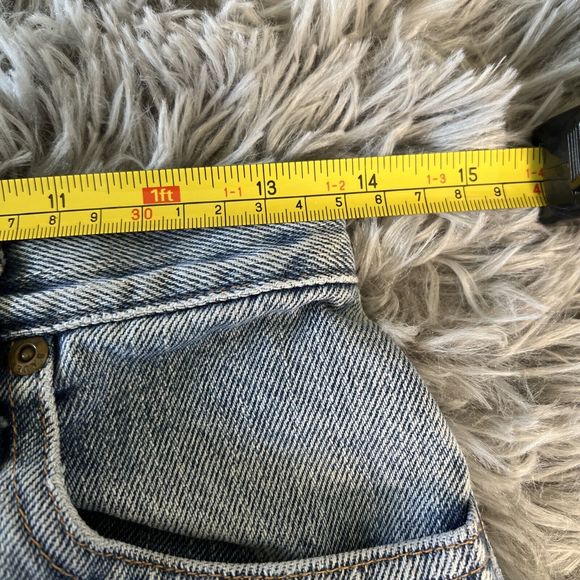 Vintage Eddie Bauer Women’s Jeans Size 4 Straight Leg Mid Rise 90s Light Wash - Picture 6 of 13